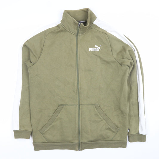 Puma Mens Green Full Zip Sweatshirt M Sports Jacket