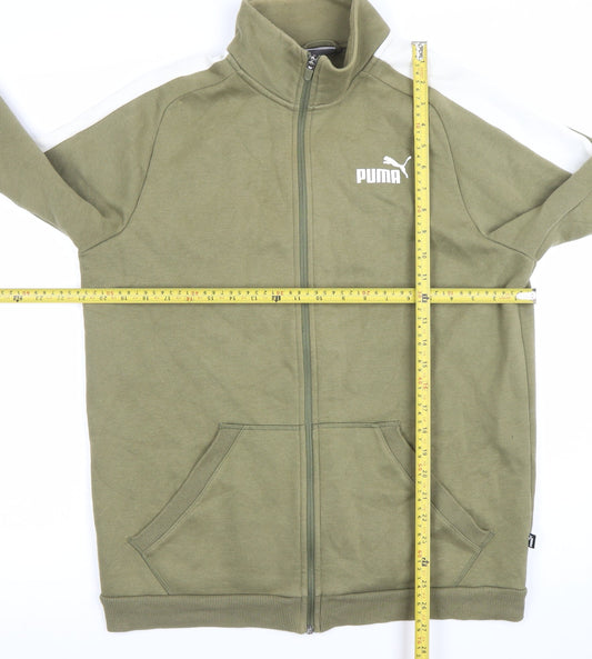 Puma Mens Green Full Zip Sweatshirt M Sports Jacket