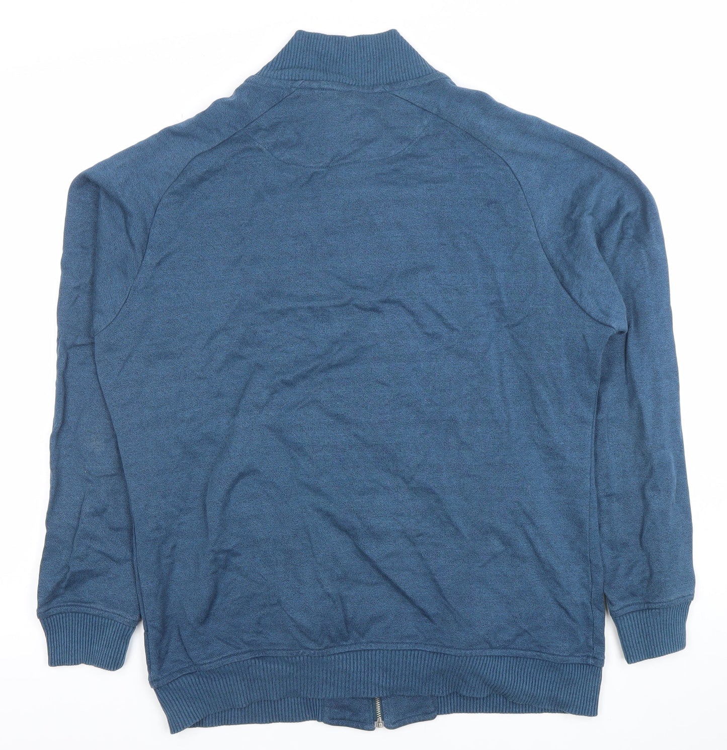 Lyle & Scott Men Blue Full Zip Sweatshirt Size M Cotton Blend