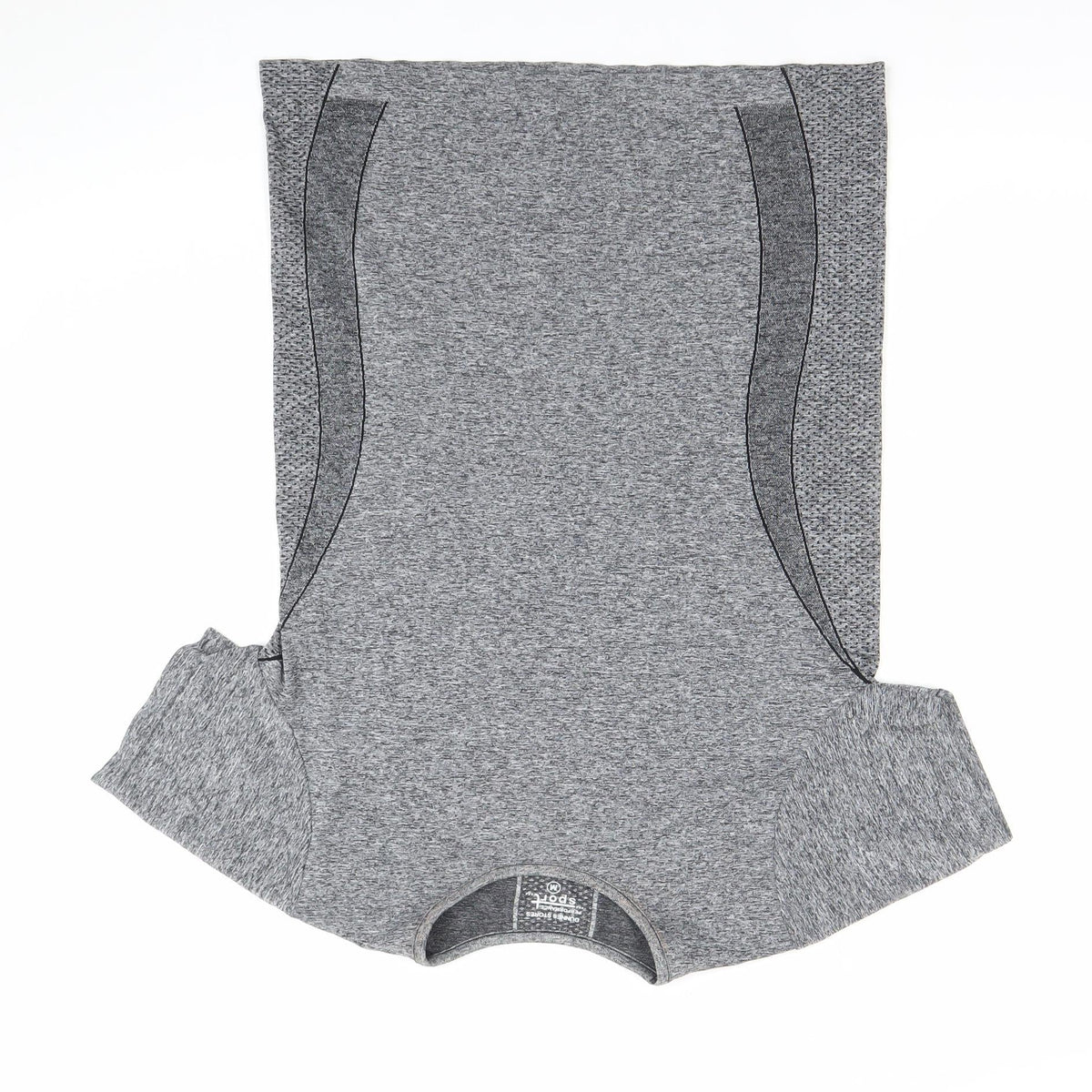 Brand and care label for Dunnes Women Grey Athletic T-Shirt, size M, Moisture Wicking