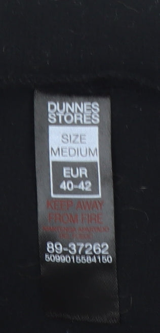 Dunnes Stores Womens Black Cropped T-Shirt Size 12