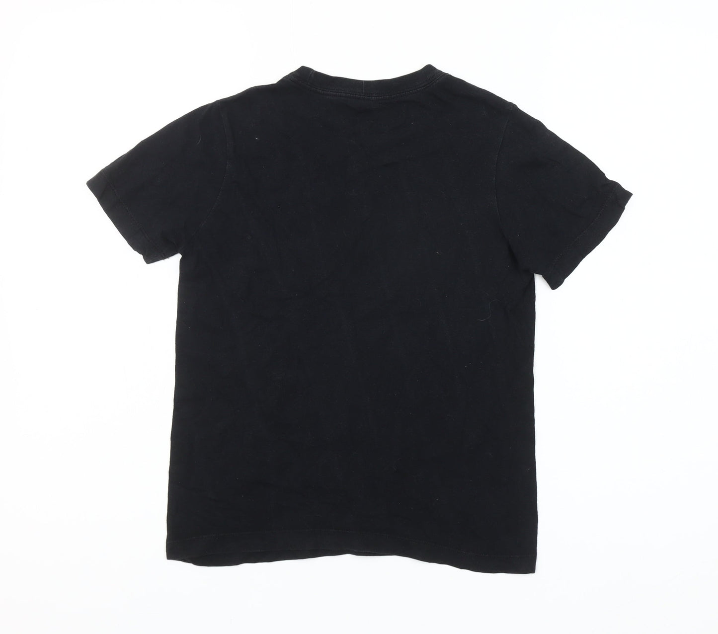 Nike Boys Black Small Graphic Print Short Sleeve T-Shirt