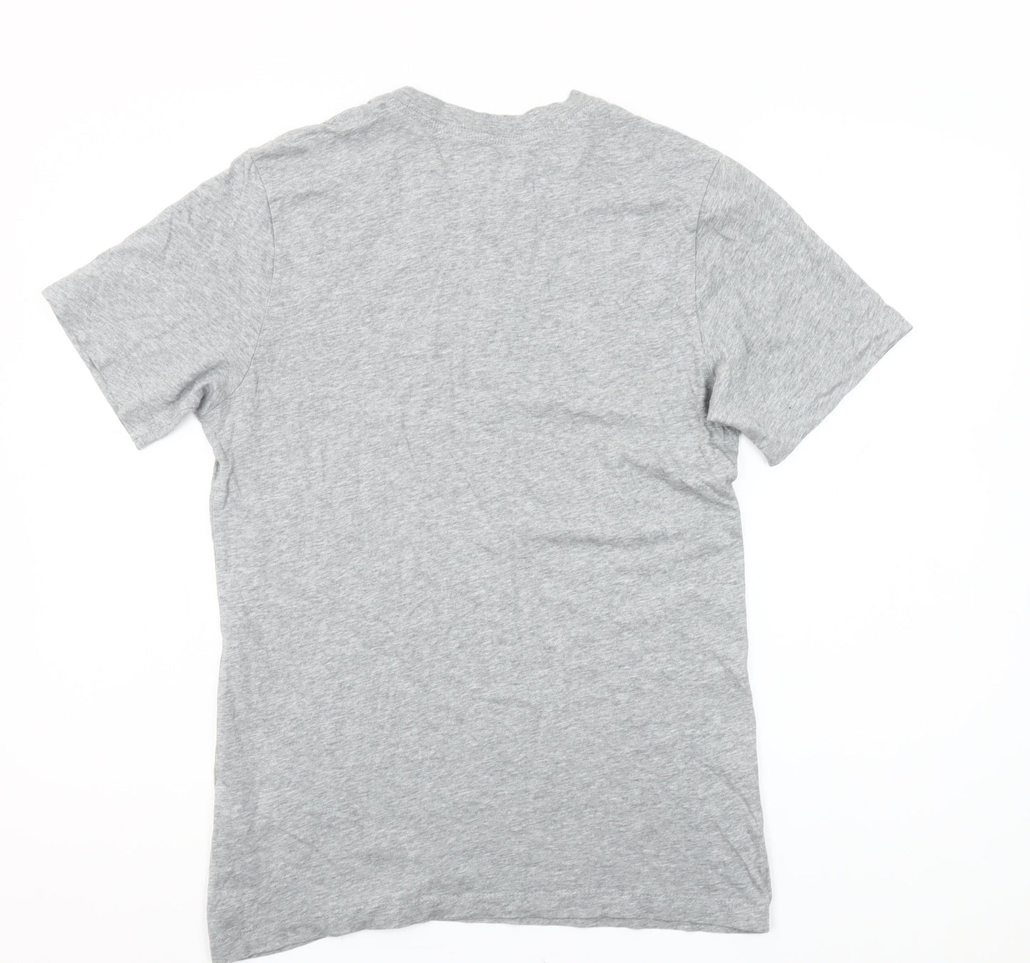 Nike Men's Grey Small Graphic Print Crew Neck T-Shirt