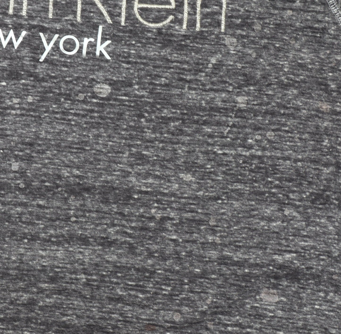 Womens UK Size M Calvin Klein Grey Cotton Blend T-Shirt
