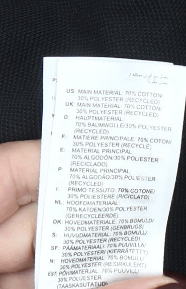 Adidas Men’s Black Polo Shirt Size L Short Sleeve Sports Cotton Blend