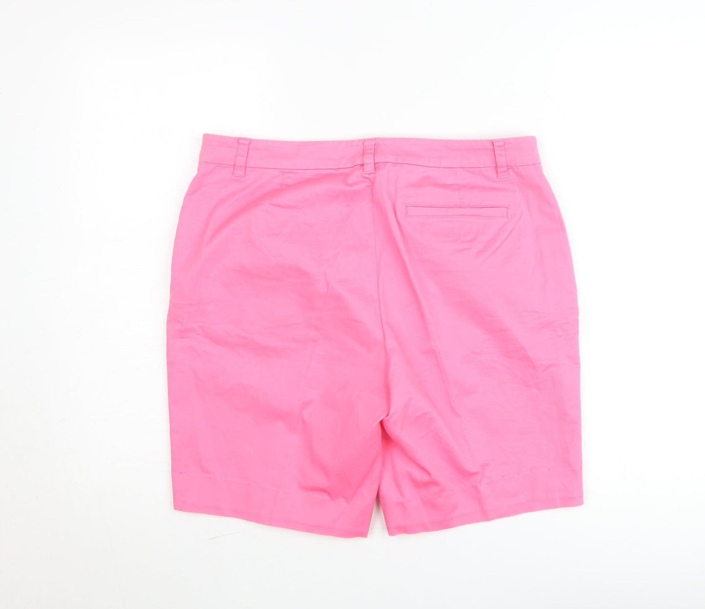 Lauren Ralph Lauren Women's Pink Chino Shorts Size 14 Stretch Cotton