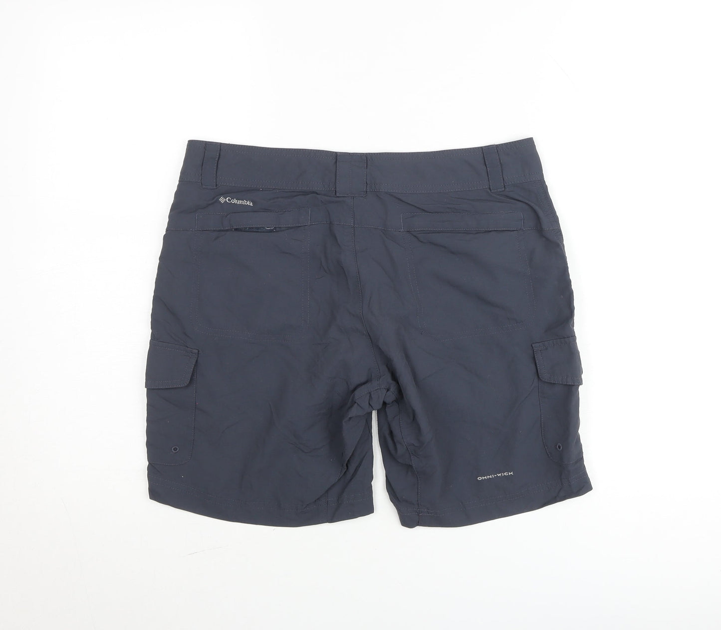 Columbia Mens Grey Cargo Shorts M Quick Dry Outdoor Travel