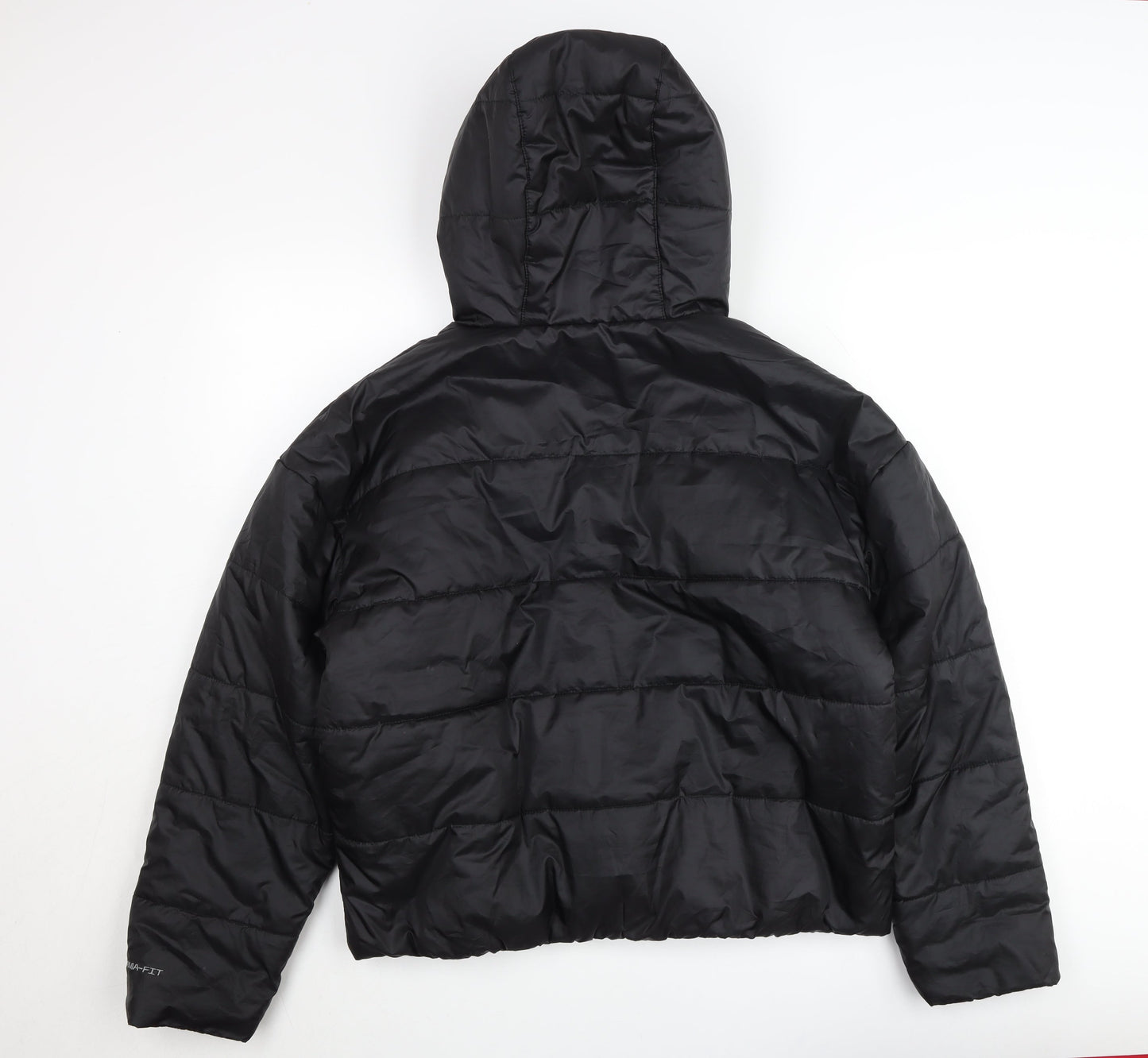 Nike Womens Black Therma-Fit Hooded Puffer Jacket M