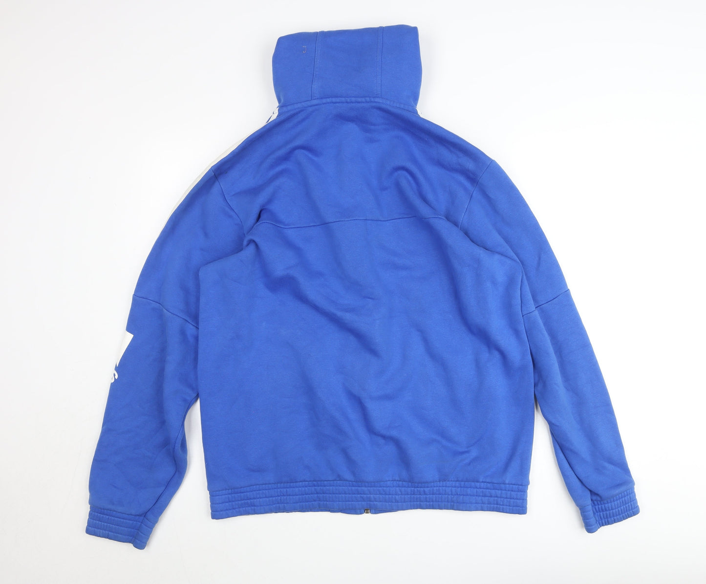 Adidas Men's Blue Full Zip Hooded Basic Jacket Size L