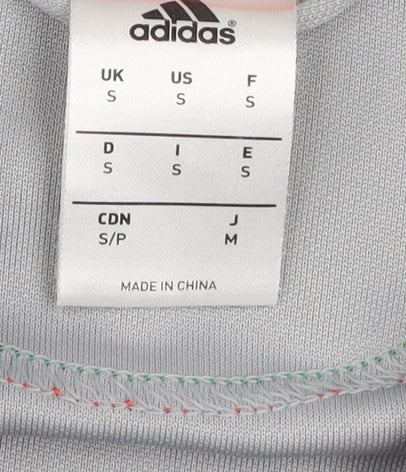 Adidas Men’s Grey Italia Track Jacket S Full Zip Rugby Sportswear