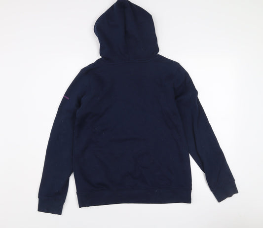 Womens UK S Regular Columbia Blue Pullover Hoodie