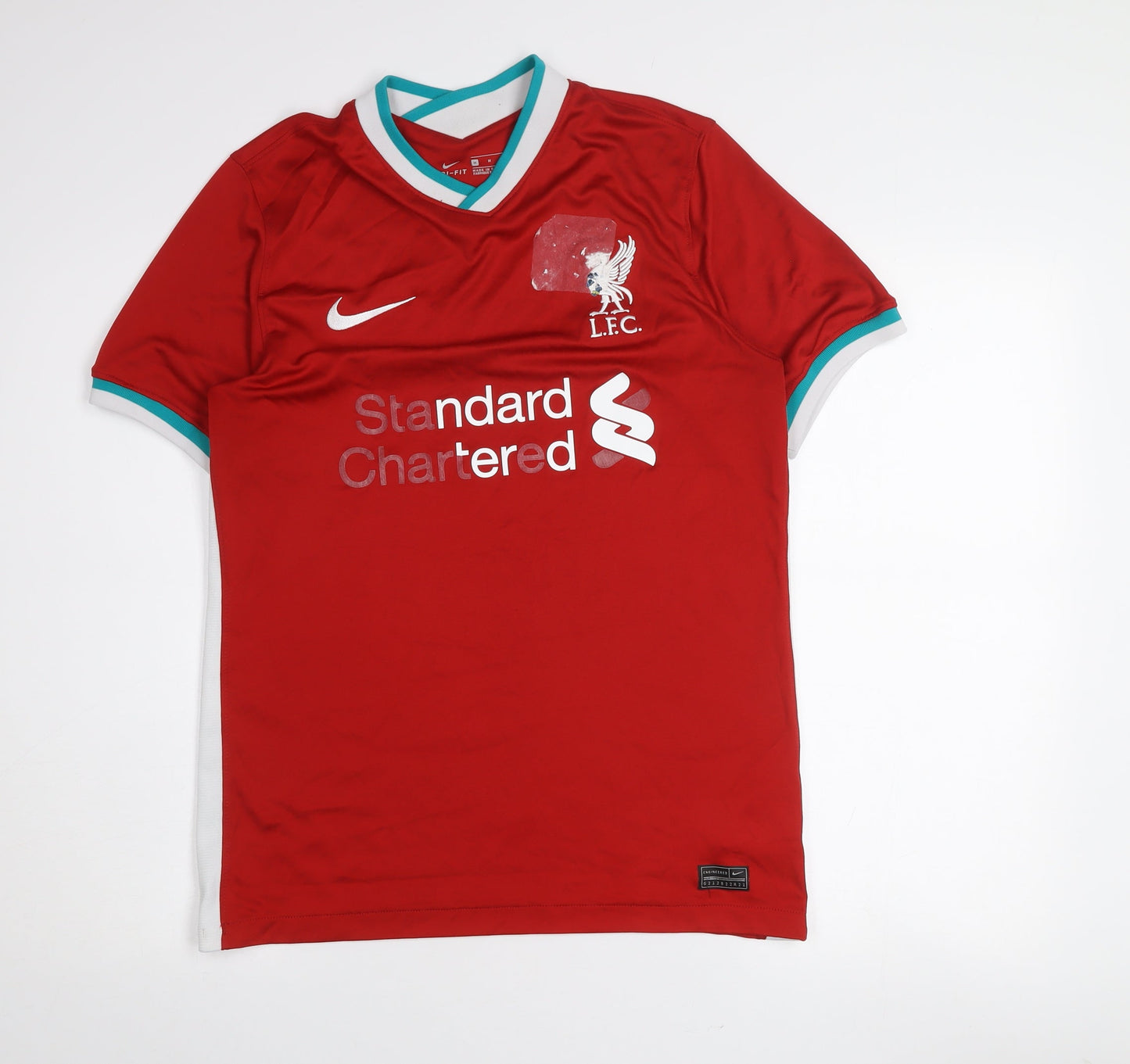 Nike Men's Red Liverpool FC Dri-FIT Short Sleeve Football Jersey M