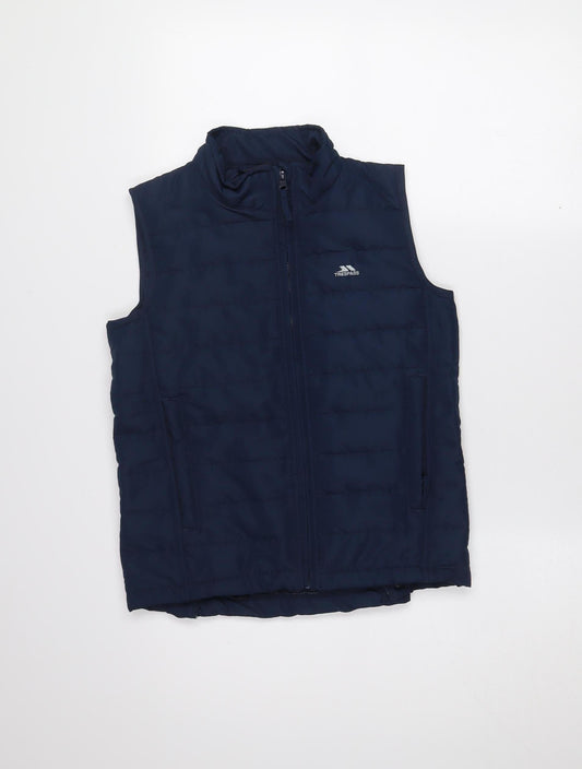 Trespass Boys Blue Padded Bodywarmer Waistcoat 11-12 Years Insulated Zip