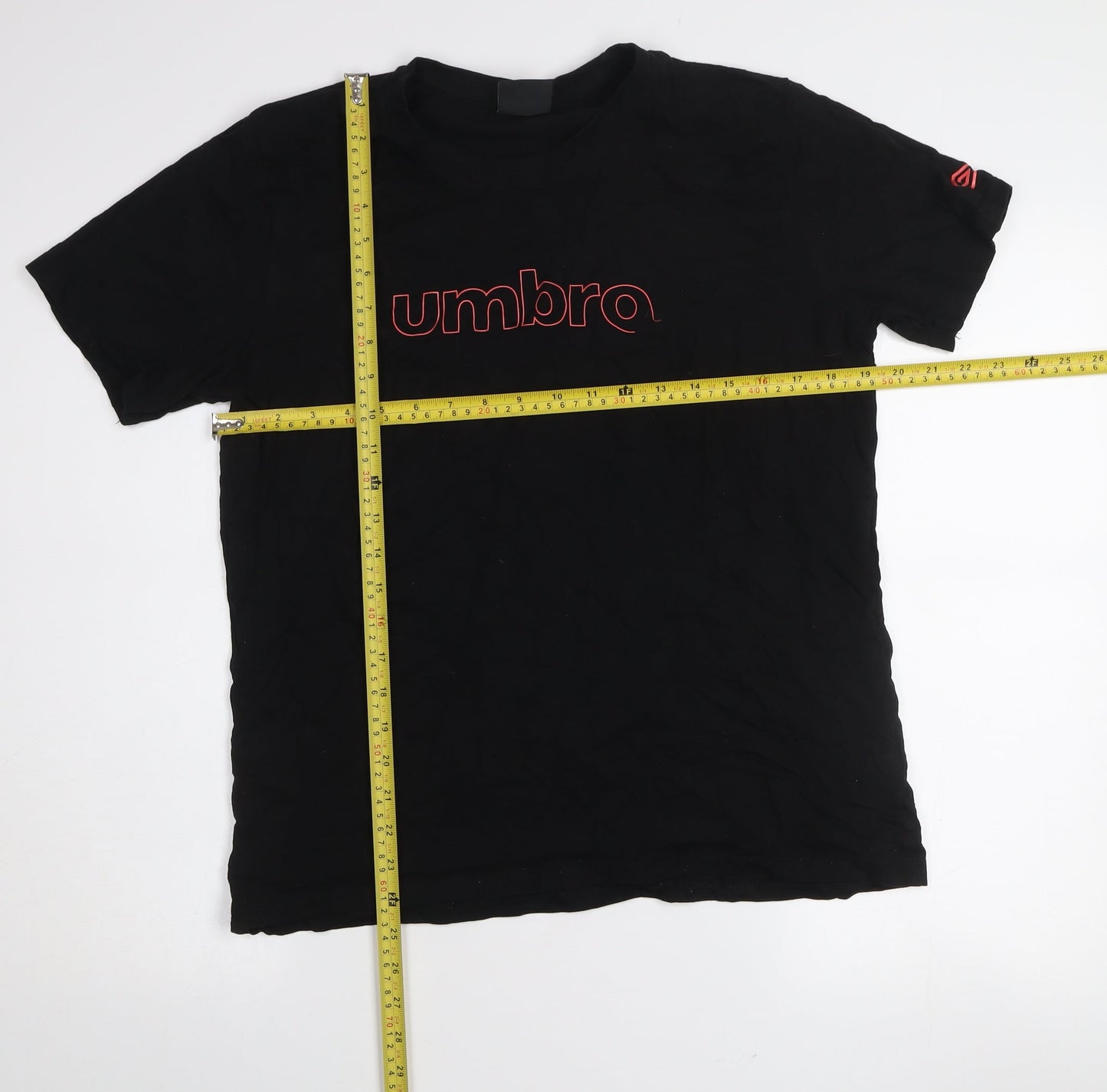 Umbro Women Black XL Basic Sports T-Shirt Short Sleeve Crew Neck