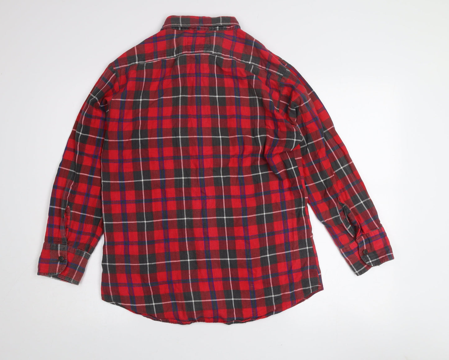 Levi's Women's Red Check Flannel Button-Up Shirt Size M