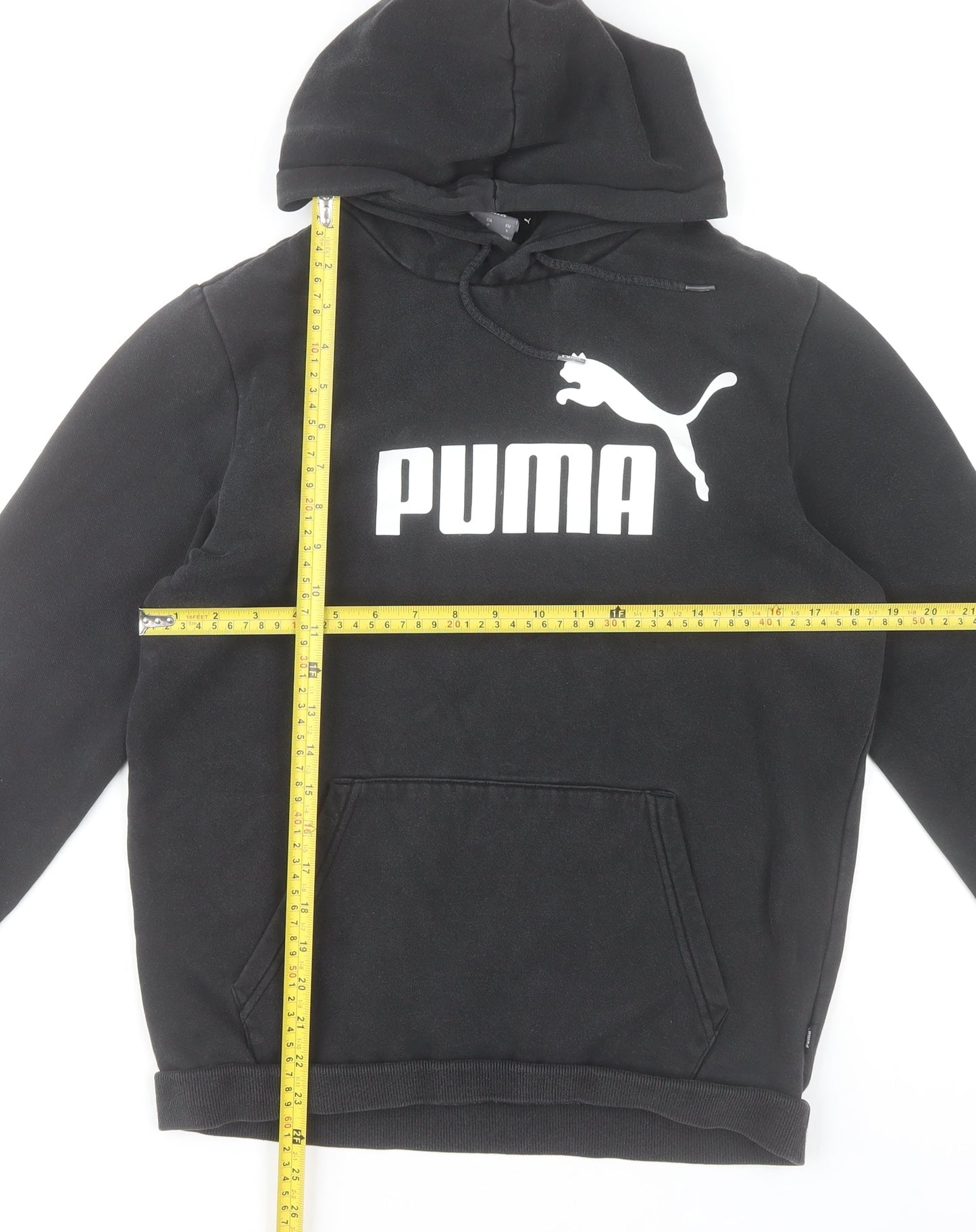 Puma Women's Black Pullover Hoodie Size S Cotton Blend