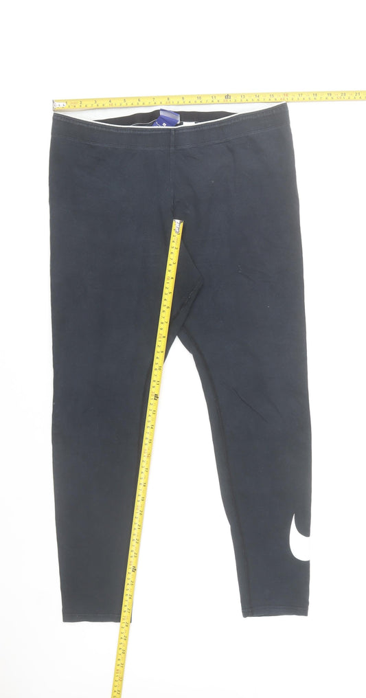 Nike Women's Black XL Leggings Cotton Stretch Activewear Trousers