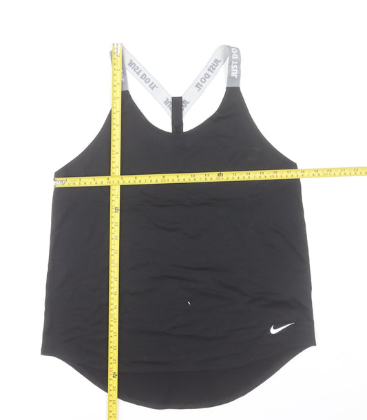 Nike Womens Black Dri-FIT Racerback Tank Top Size M