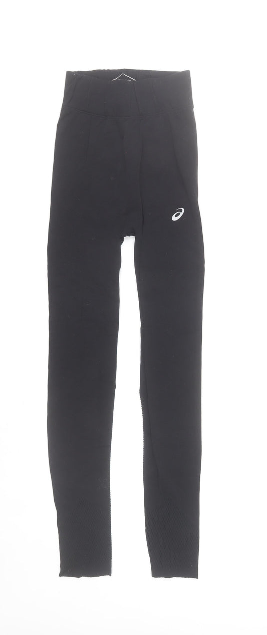 Asics Women's Black S Slim Fit Leggings Running & Gym Activewear
