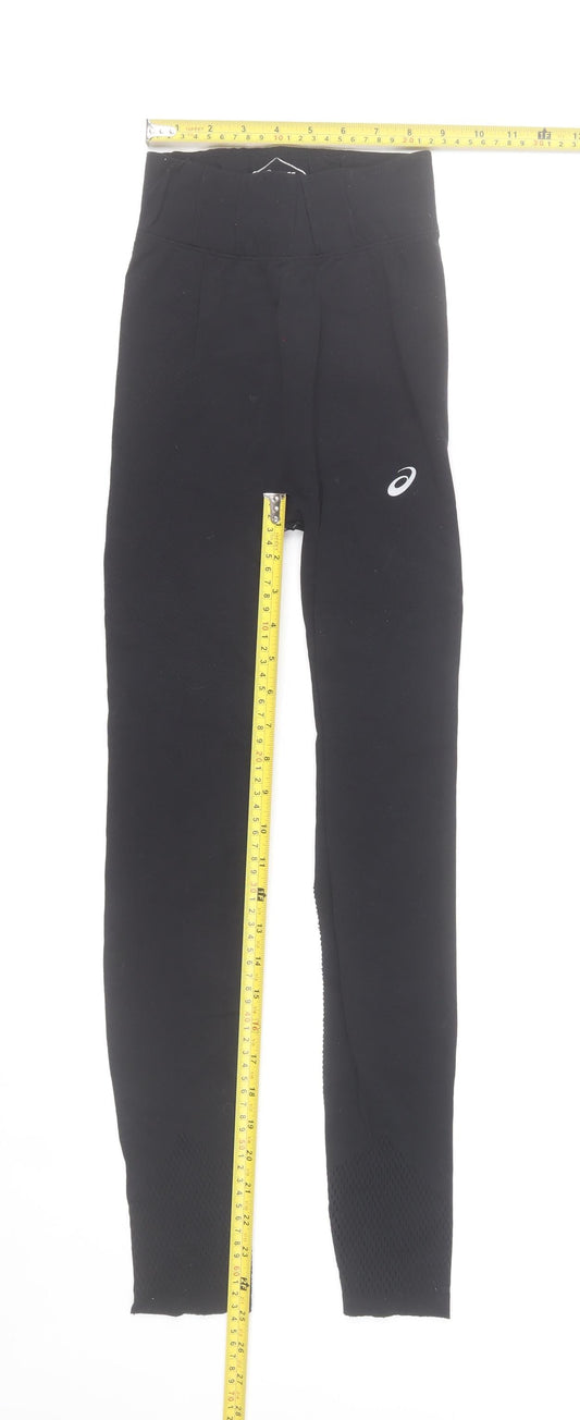 Asics Women's Black S Slim Fit Leggings Running & Gym Activewear