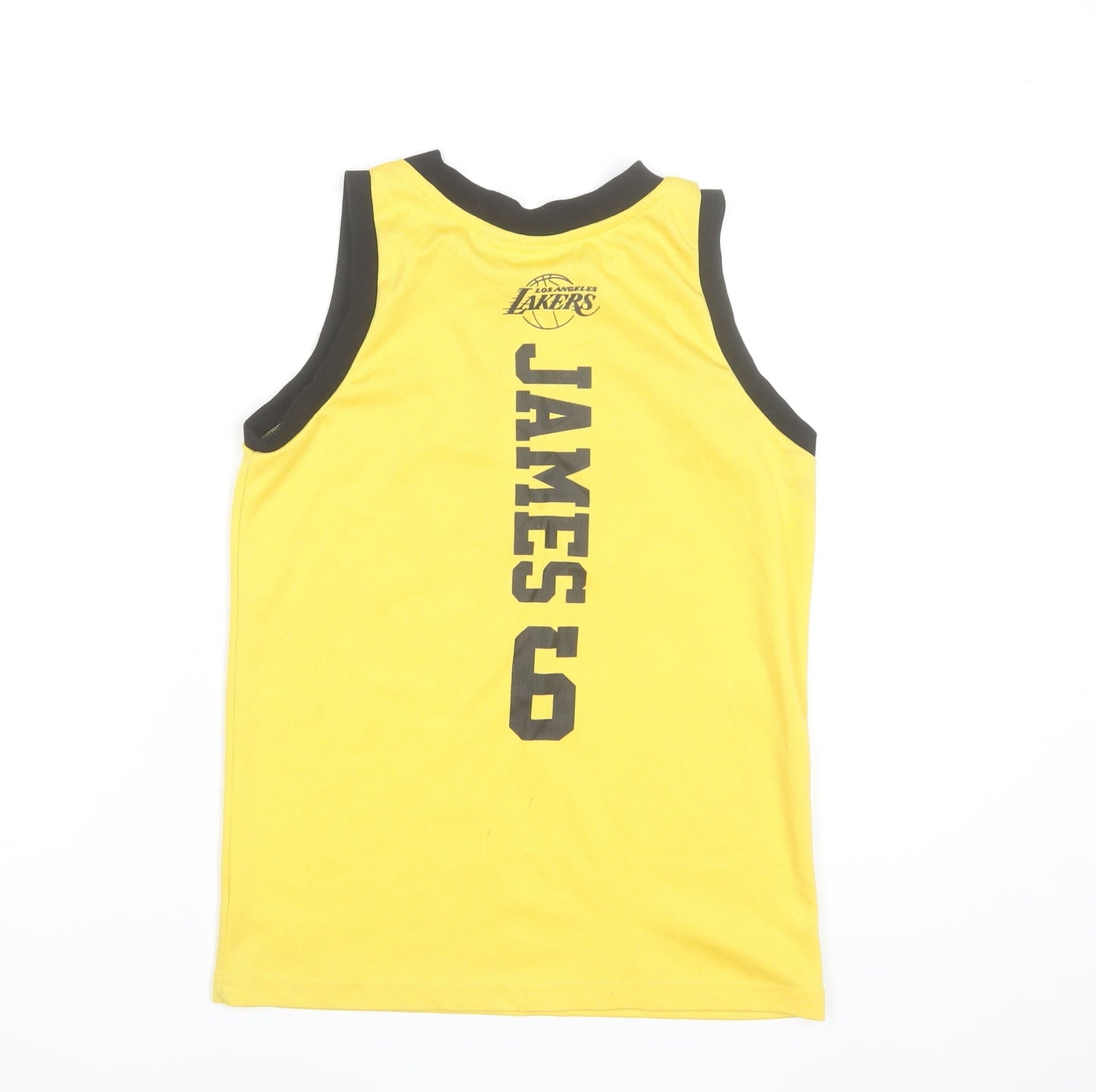 NBA Boys Yellow Basketball Tank Top 11-12 Years Jersey Style