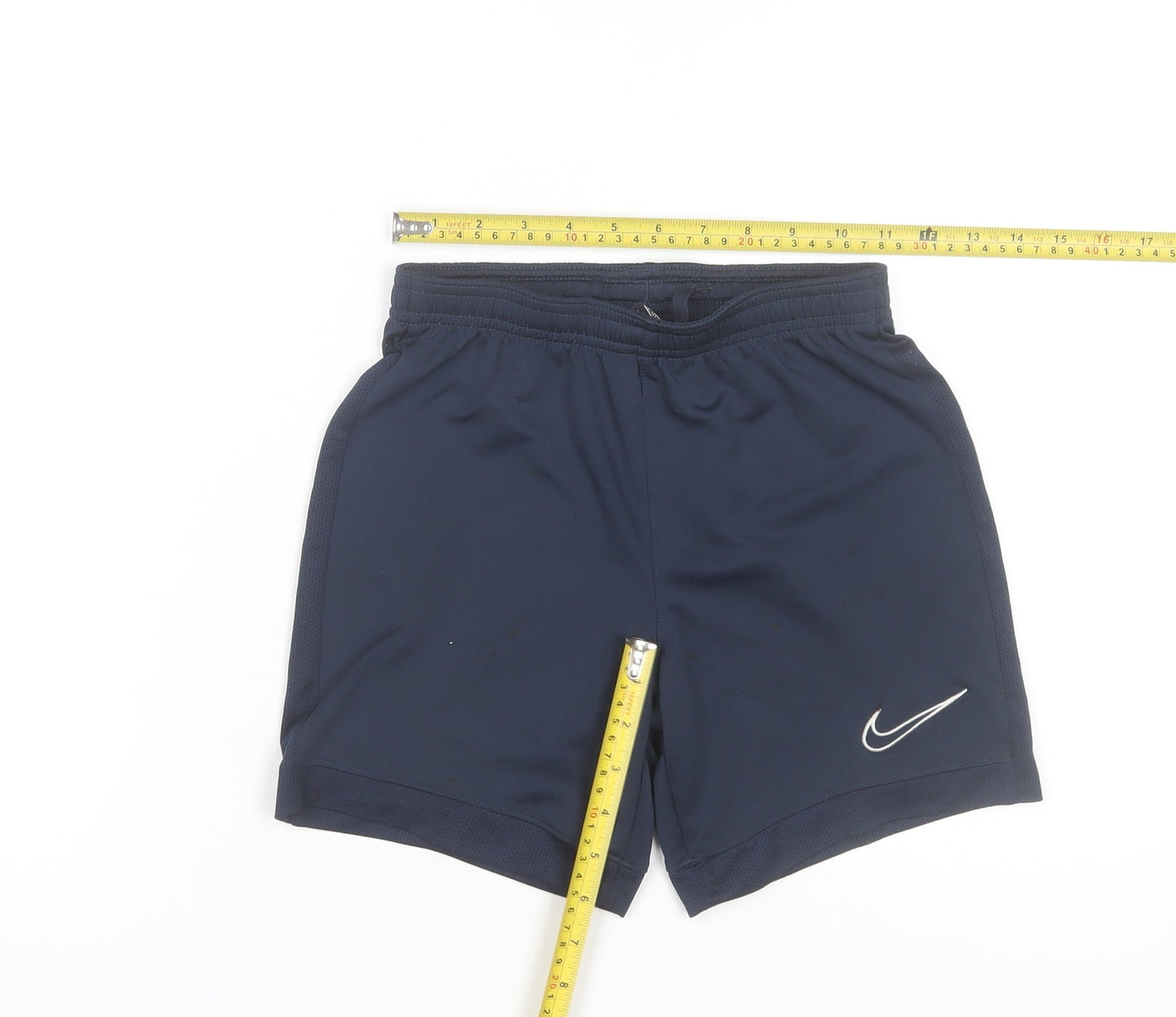 Nike Boys Navy Blue Dri-FIT Athletic Shorts Size S (128-137cm) Lightweight