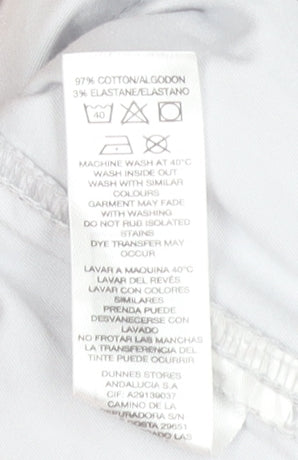 Additional view of Dunnes Women's Grey Cargo Cotton Blend Elastic Waist Trousers XS