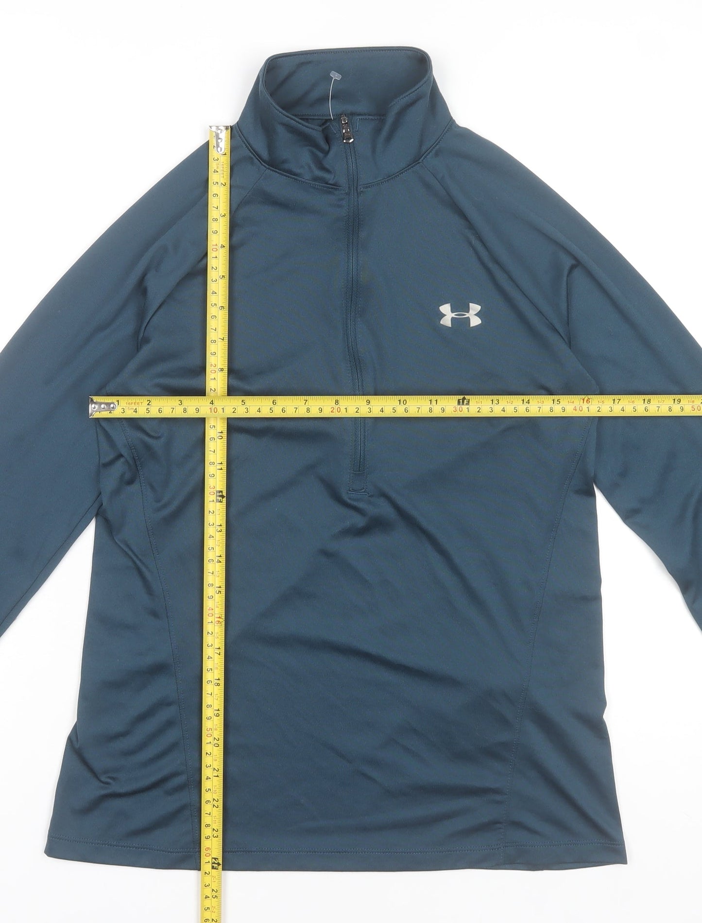 Under Armour Women Blue M Basic 1/2 Zip Lightweight Active Jacket