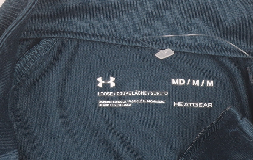Under Armour Women Blue M Basic 1/2 Zip Lightweight Active Jacket