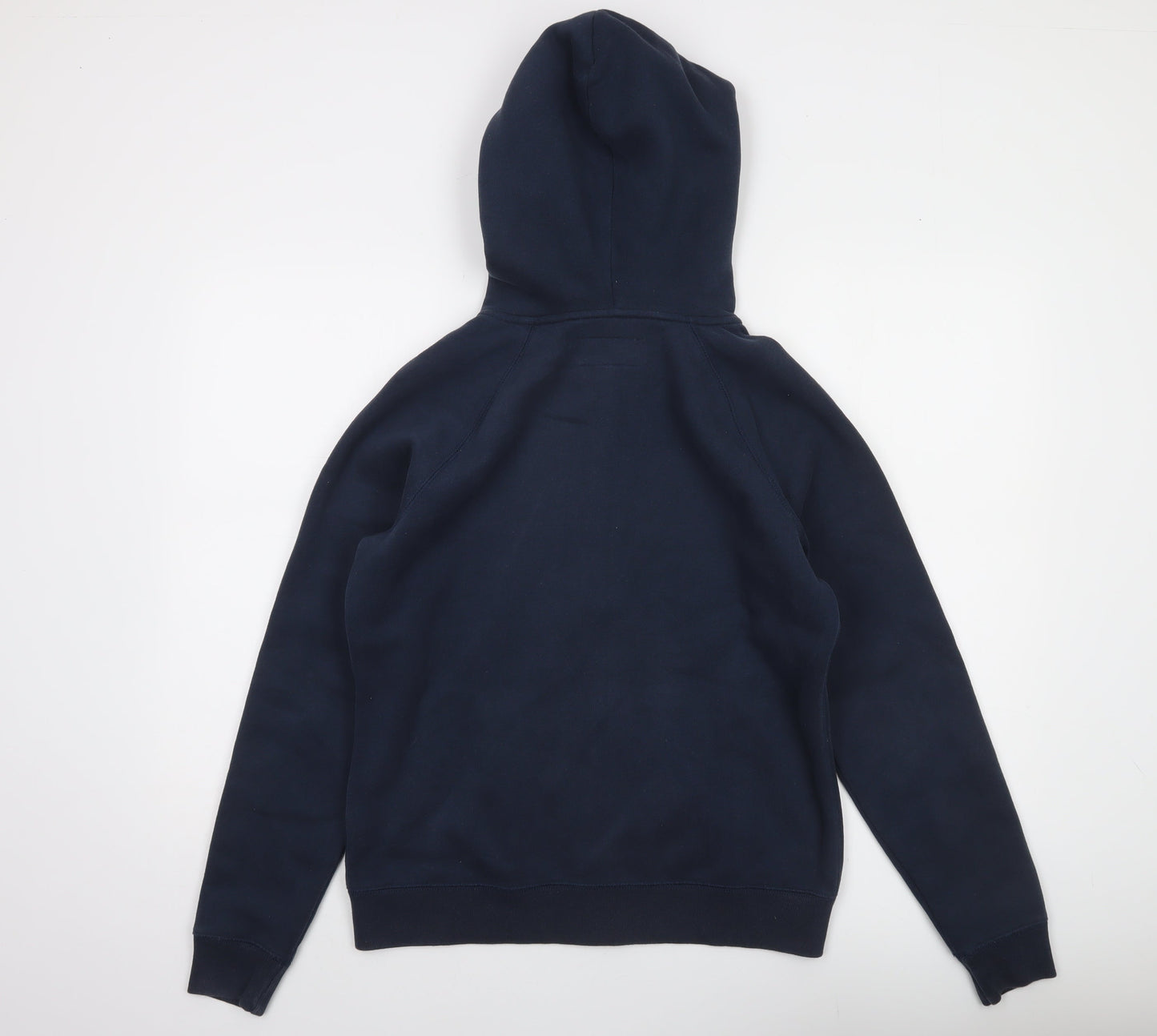 Jack Wills Women's Navy Blue Full Zip Hoodie UK 14 Cotton Blend