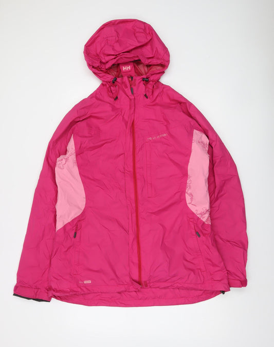 Helly Hansen Women's Pink 3XL Waterproof Hooded Rain Jacket
