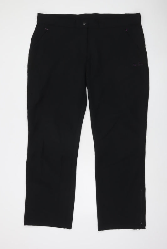 Peter Storm Women’s Black Stretch Outdoor Trousers Size 20