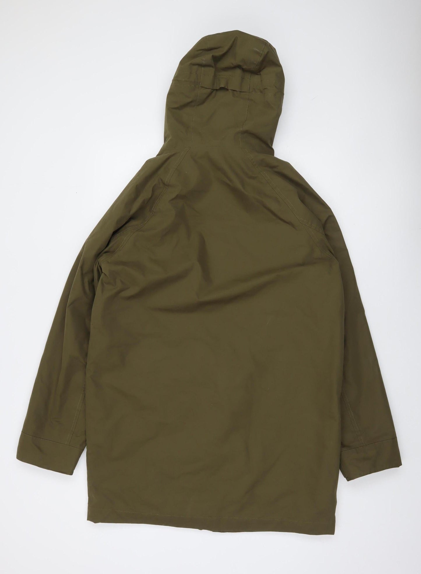 Seasalt Cornwall Men's Green Waterproof Hooded Rain Coat Size S