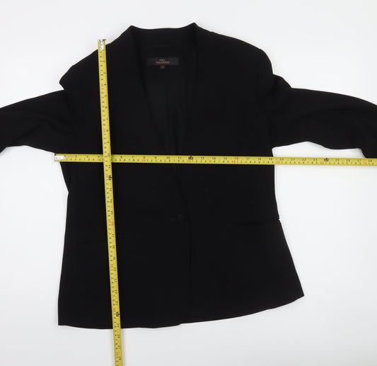 Next Women's Black Tailored One-Button Blazer Size 14