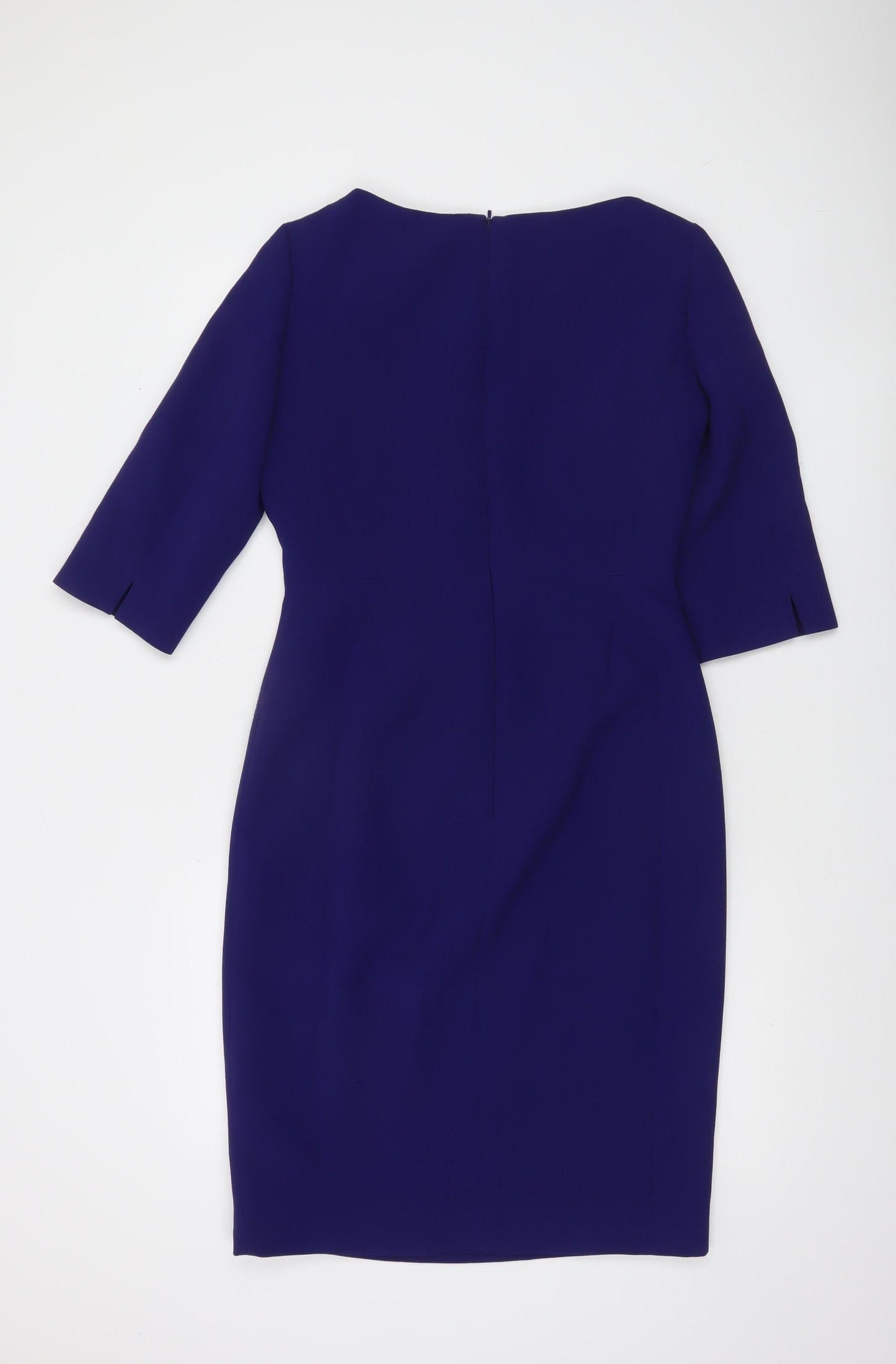 L.K. Bennett Women’s Blue Knee Length Sheath Dress UK 10