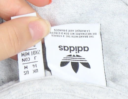 Adidas Women’s Grey 1/4 Zip Pullover Sweatshirt Size M