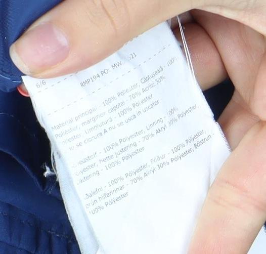 Regatta Women's Blue XL Long Parka Jacket Hooded Faux Fur Trim