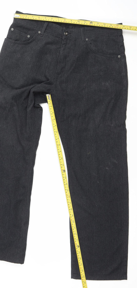 Gant Jason Men's Black Regular Fit Jeans W34 L32 Cotton Blend