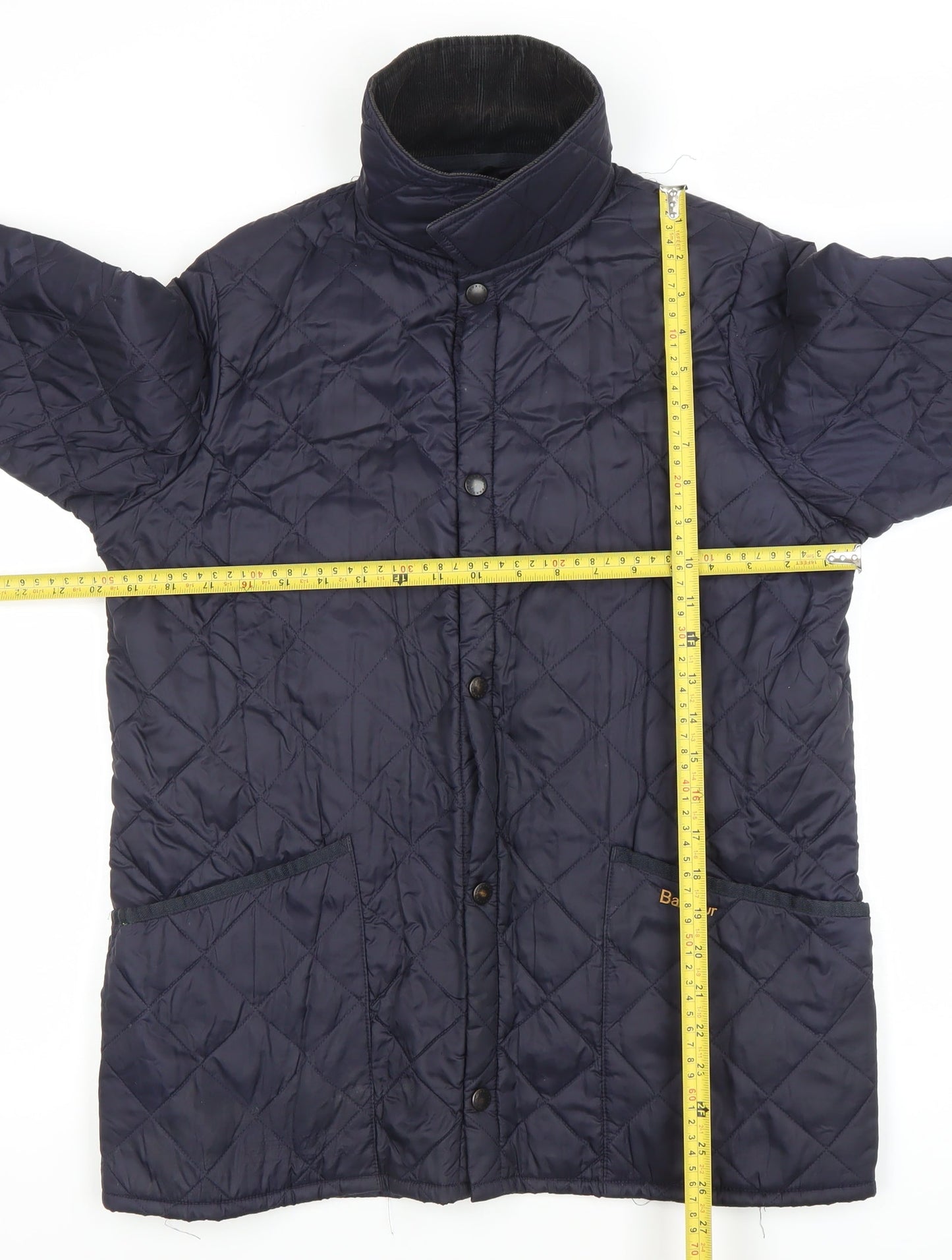 Barbour Women's Blue Quilted Mid-Length Jacket Size 2XL