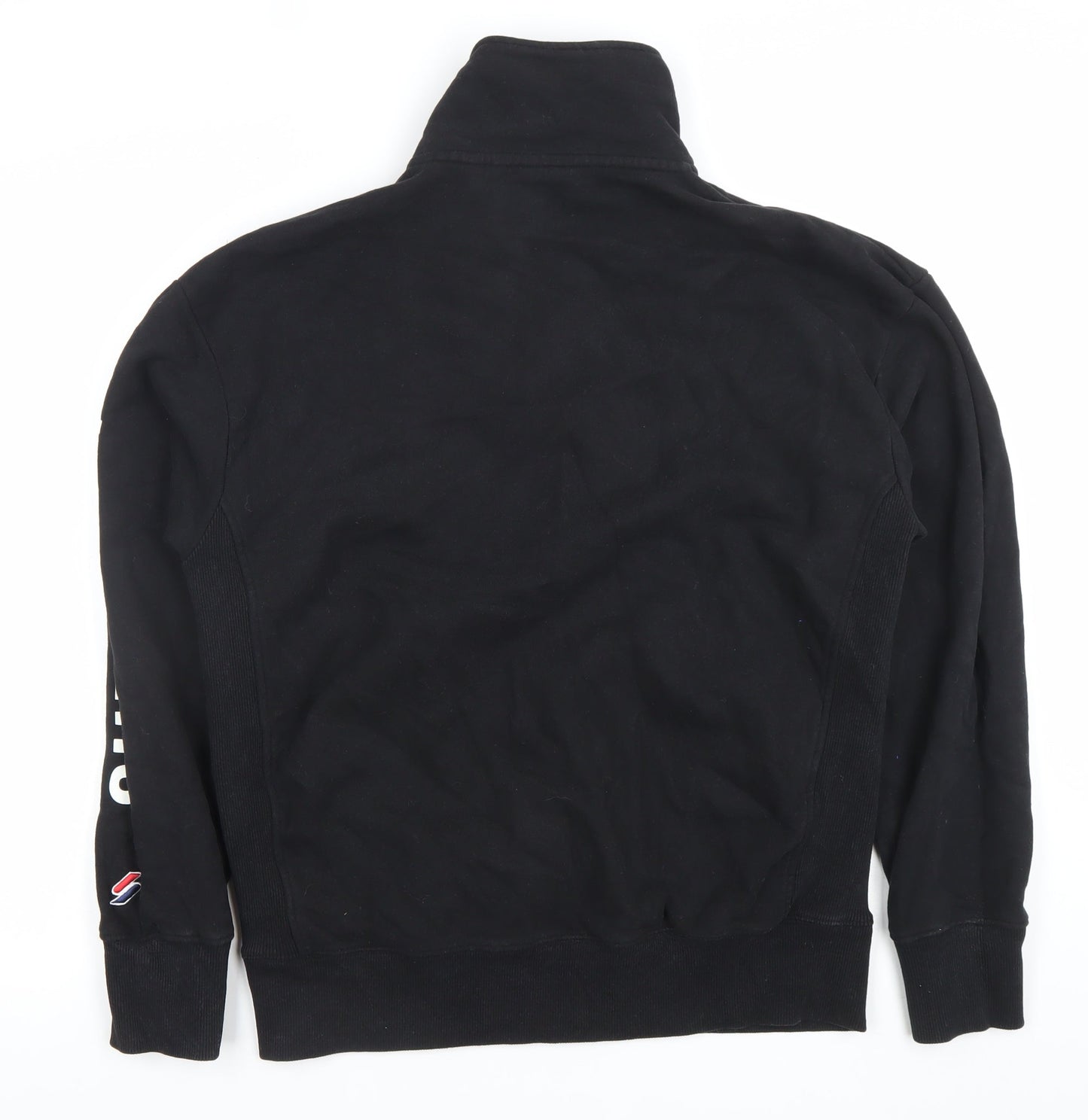 Superdry Men's Black XS 1/4 Zip Tokyo City Sweatshirt