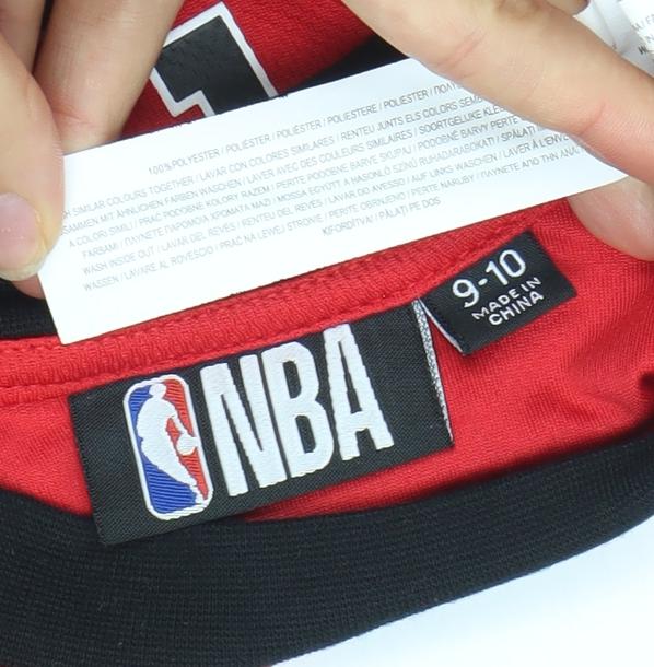 NBA Boys Red 9-10 Years Chicago Bulls Tank Jersey Top