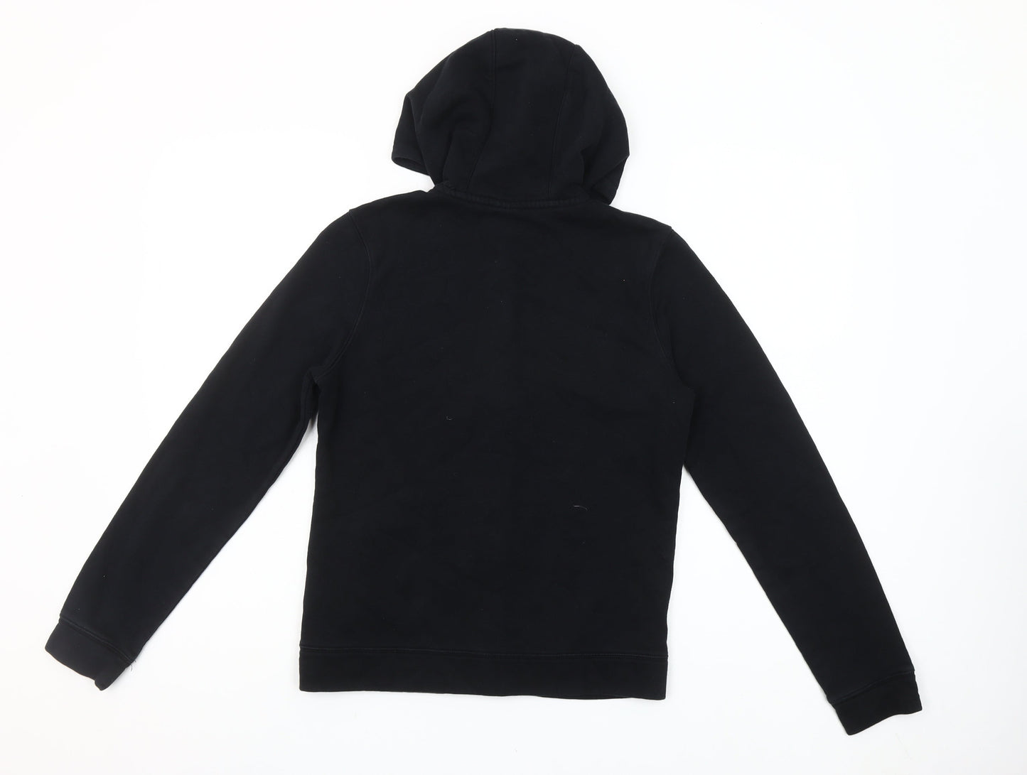 Nike Girls Black Full Zip Hoodie L 147-158cm Sports Fleece Sweatshirt