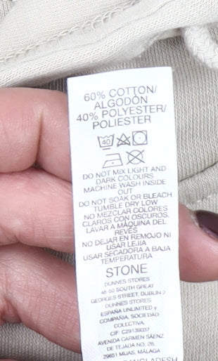 Additional view of Dunnes Women Beige Hooded Pullover Casual Club Hoodie Small
