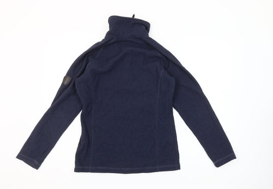 Craghoppers Women's Navy Blue Fleece Pullover Sweatshirt UK 8 1/2 Zip