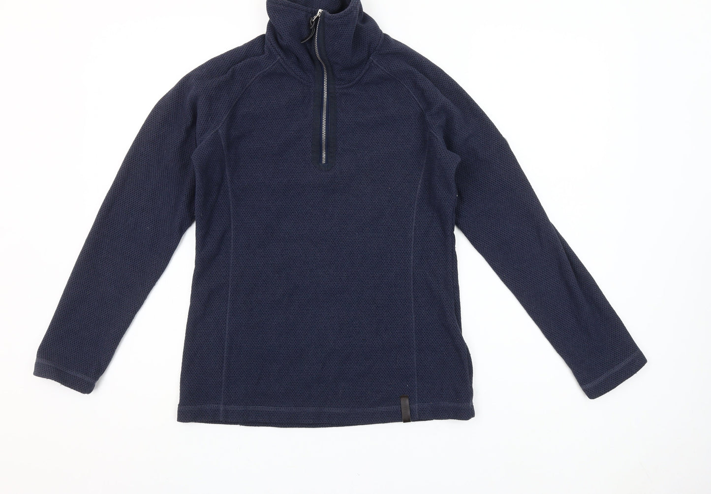 Craghoppers Women's Navy Blue Fleece Pullover Sweatshirt UK 8 1/2 Zip