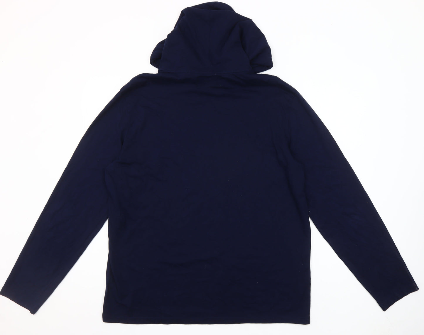 Ralph Lauren Men's Blue Pullover Hoodie M Polo Sportsman Graphic Cotton