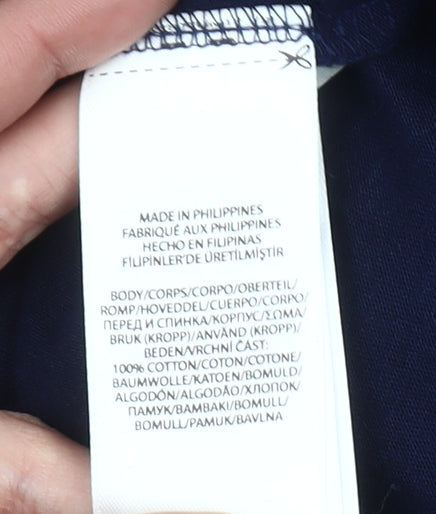 Ralph Lauren Men's Blue Pullover Hoodie M Polo Sportsman Graphic Cotton