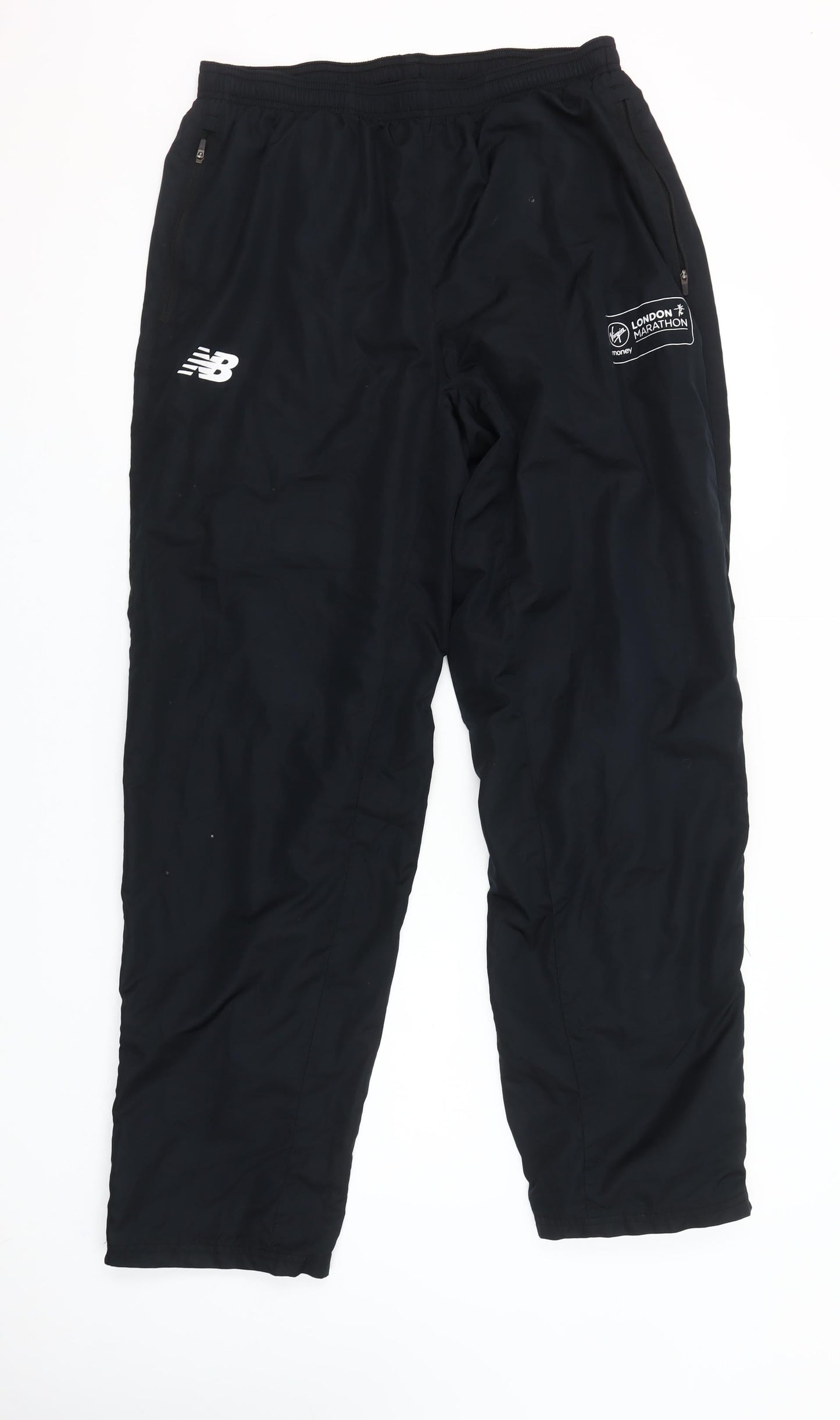 New Balance Men's Black Jogger Trousers L London Marathon Logo