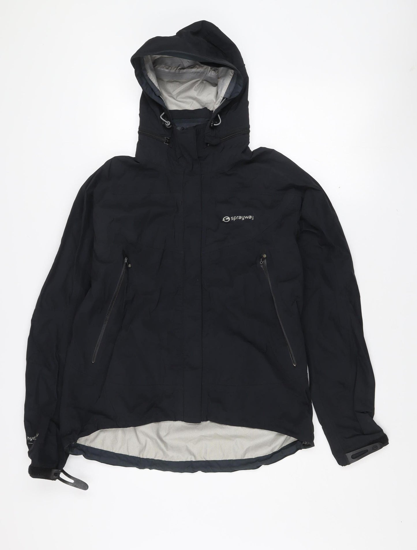 Sprayway Womens Black HydroLite Waterproof Hooded Jacket UK 12