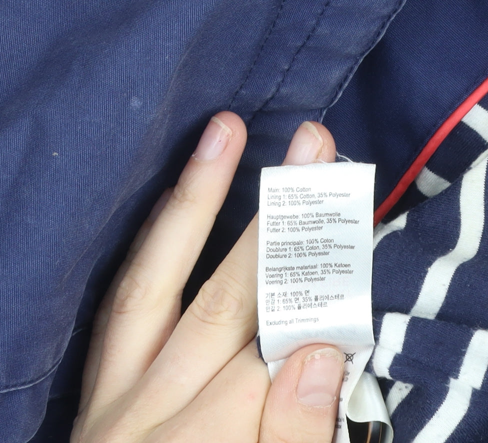 Joules Womens Blue Waterproof Breathable Hooded Jacket UK 10